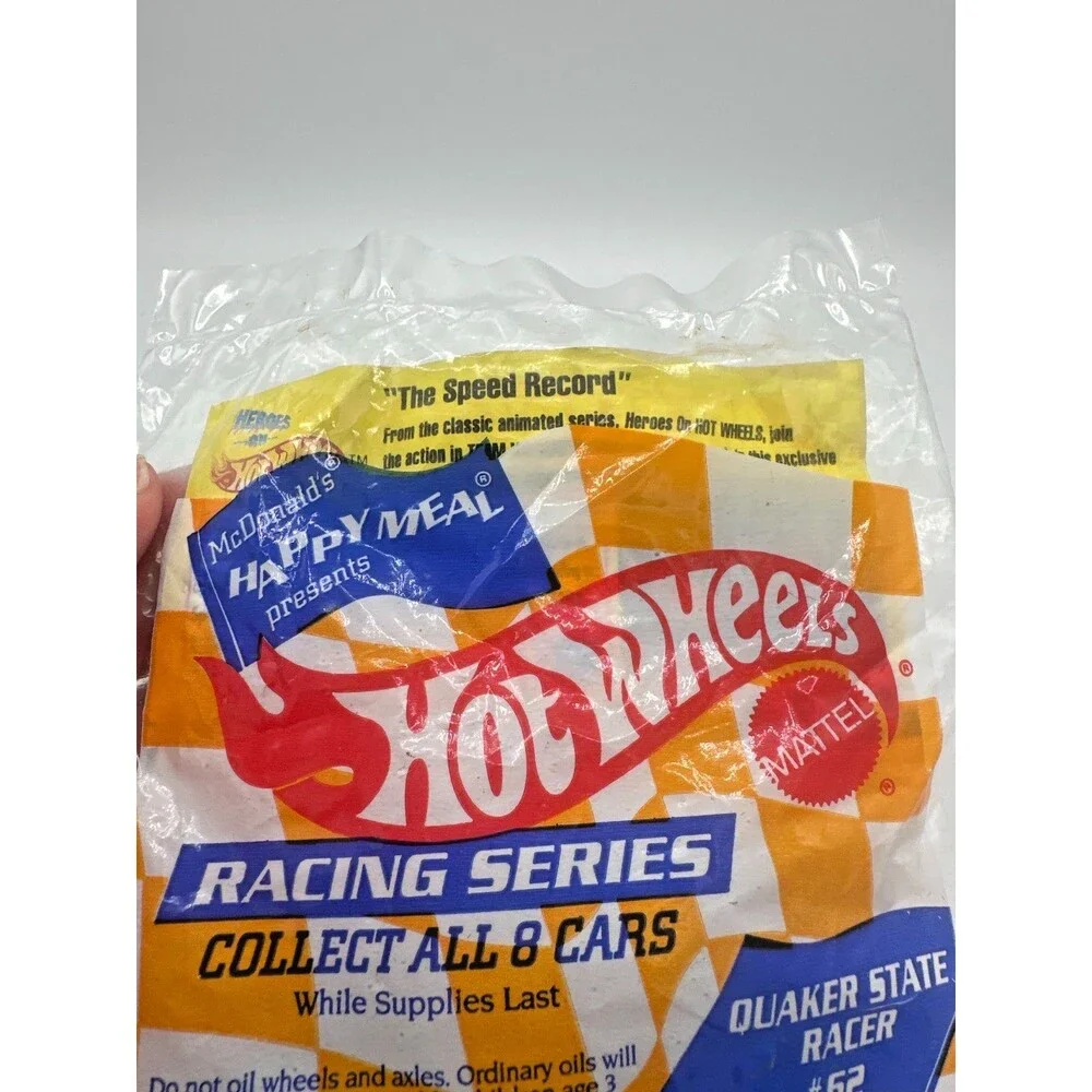 1993‎ McDonald's Hot Wheels Quaker State Racer #62 – Sealed Vintage